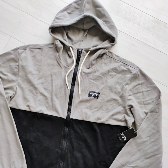 BILLABONG NEW Abner Color Block Zip Hoodie Jacket - Picture 3 of 16